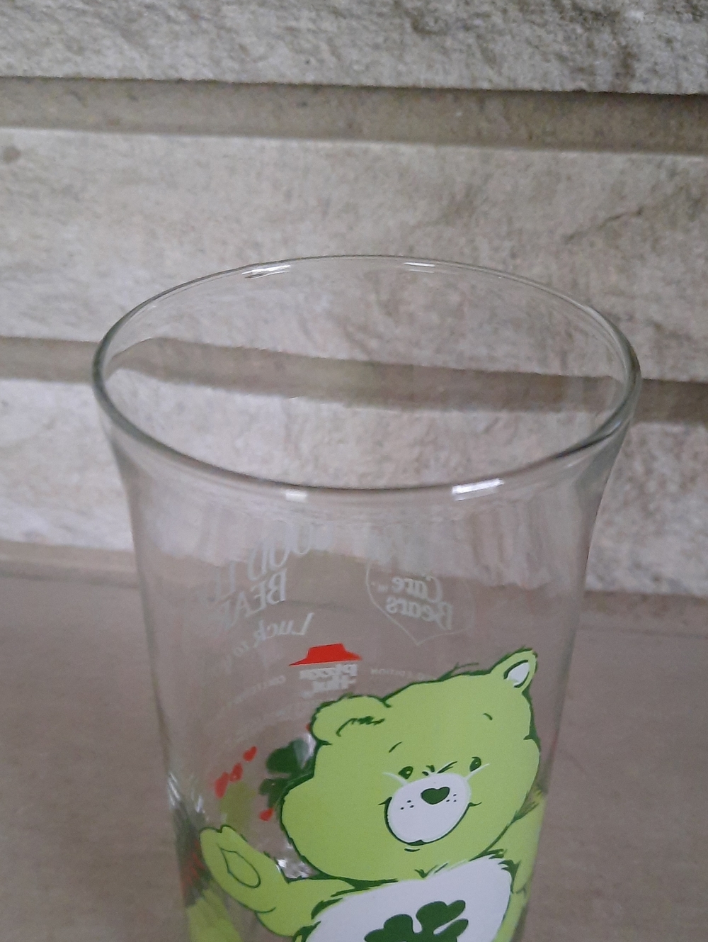 Vintage Pizza Hut Care Bears Glass Good Luck 1983 - Picture 13 of 13